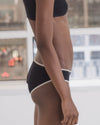 BASERANGE French organic cotton panty and bra set BAS-UNPA-CR-AU25-MURANO NAVY (UNDYED) panties (BRPA UNPA)